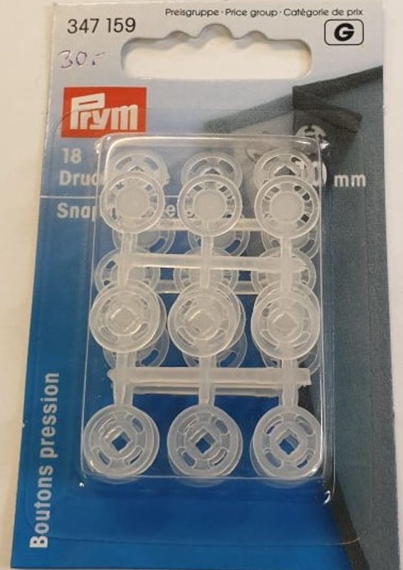Trykklås / plastpatent 10mm