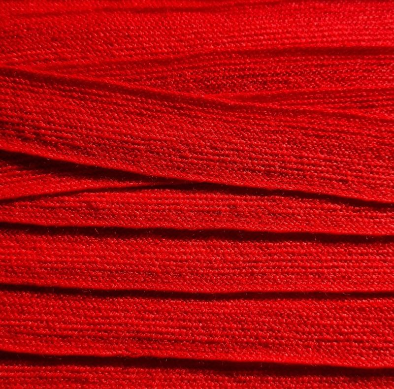 Strikkebånd/ Ullbånd rød 25mm