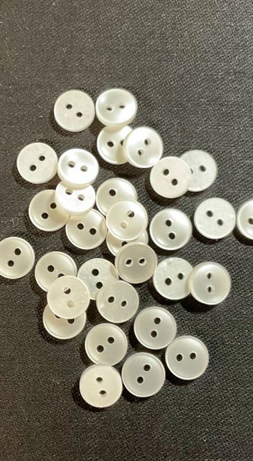 Hovedbilde Blank plastknapp 10mm