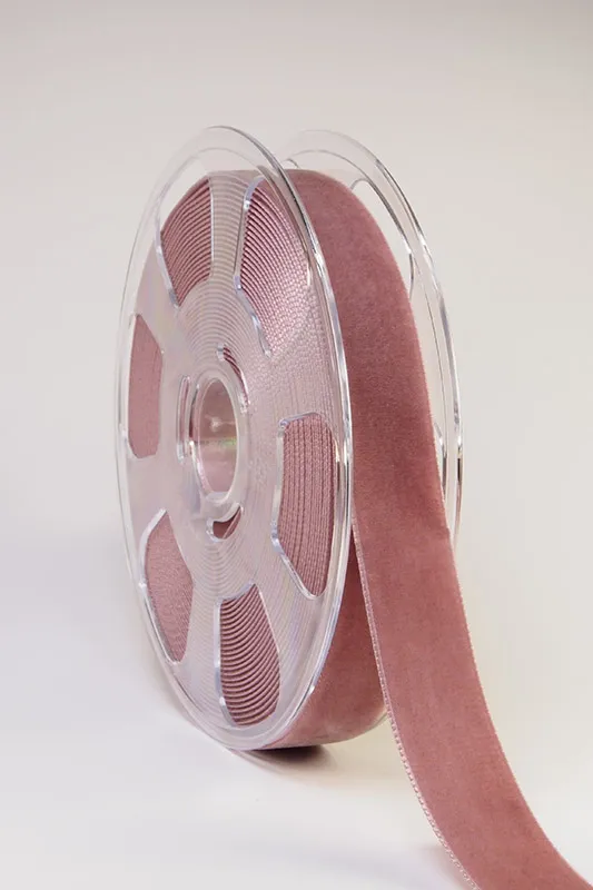 Fløyelsbånd gammelrosa 9 mm