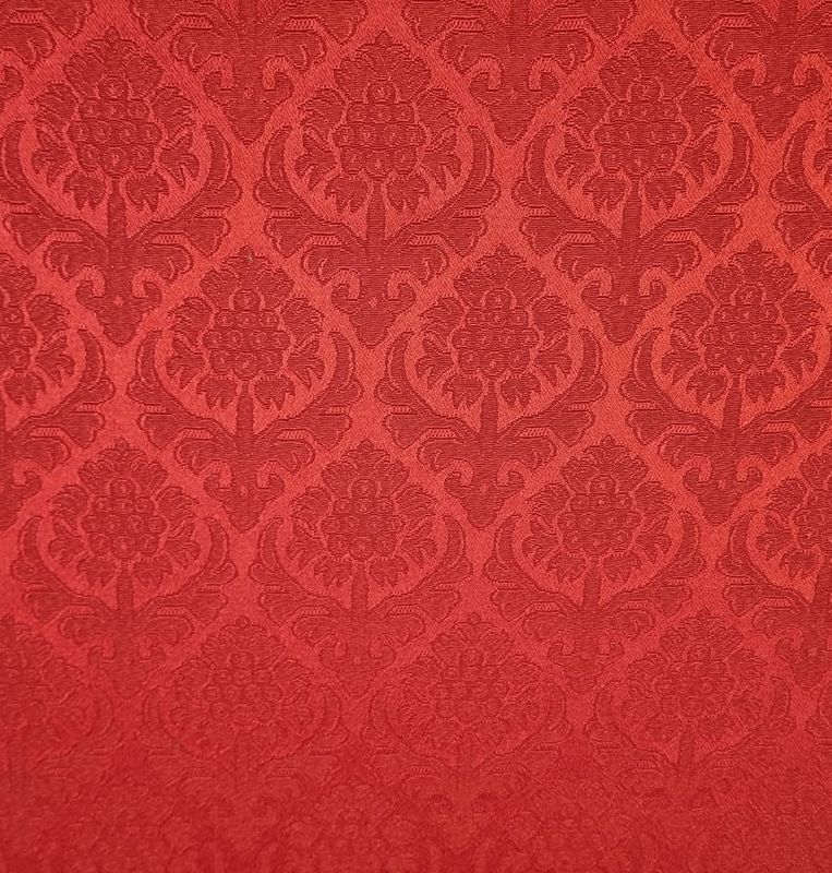 Stoff til montering av bringeduk - Rød silkebrokade