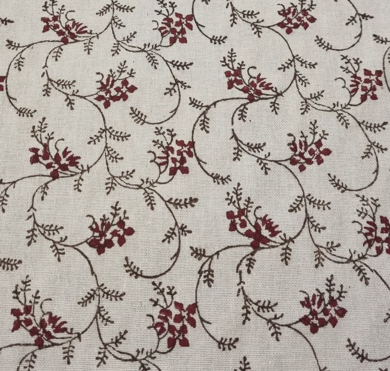 Trykket forklestoff,småblomstret