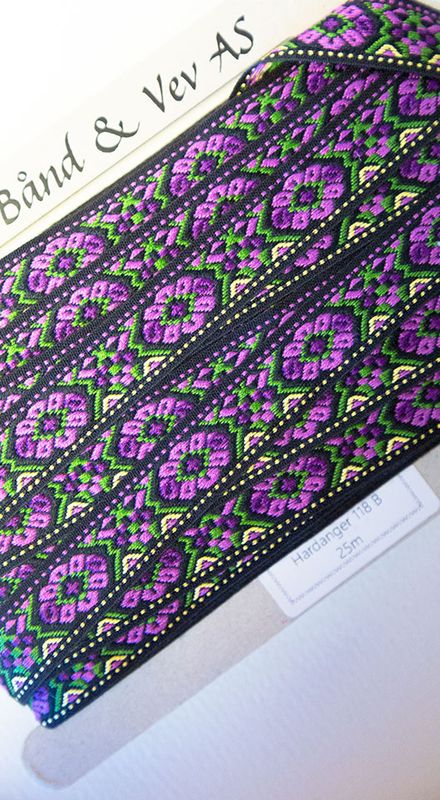Hardanger ull bånd 118 B
