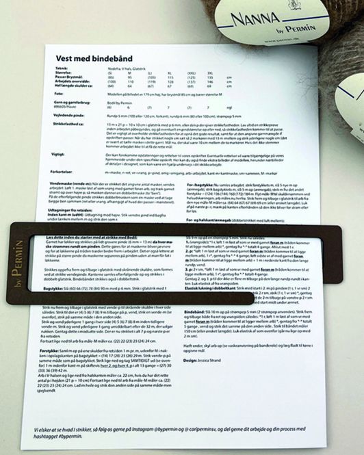Hovedbilde Mønster linjal -  pekepinn