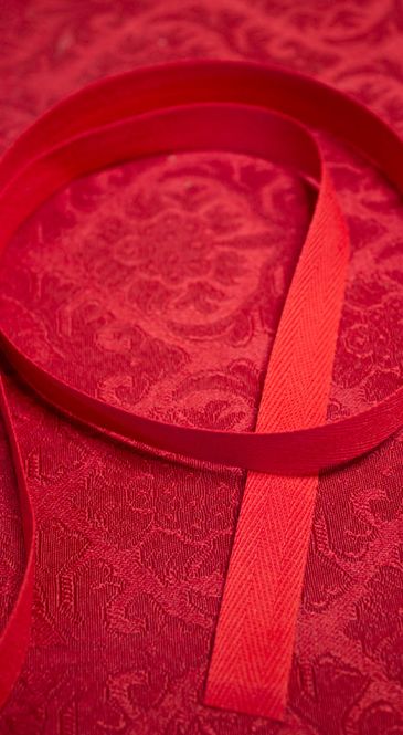 Hovedbilde Bendelbånd, 15mm - rød