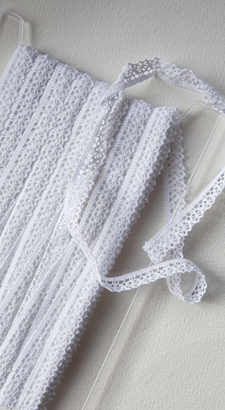 Heklet Blonde, 15 mm bomull