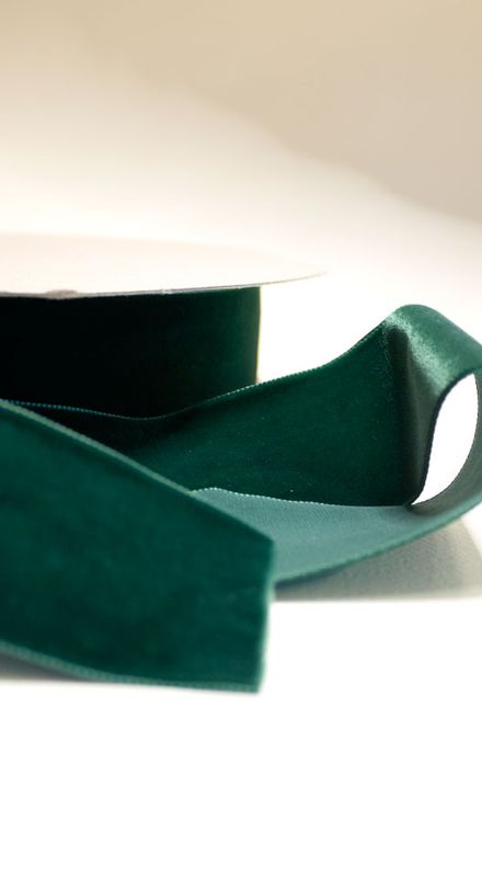 Fløyelsbånd Grønn 621 50 mm