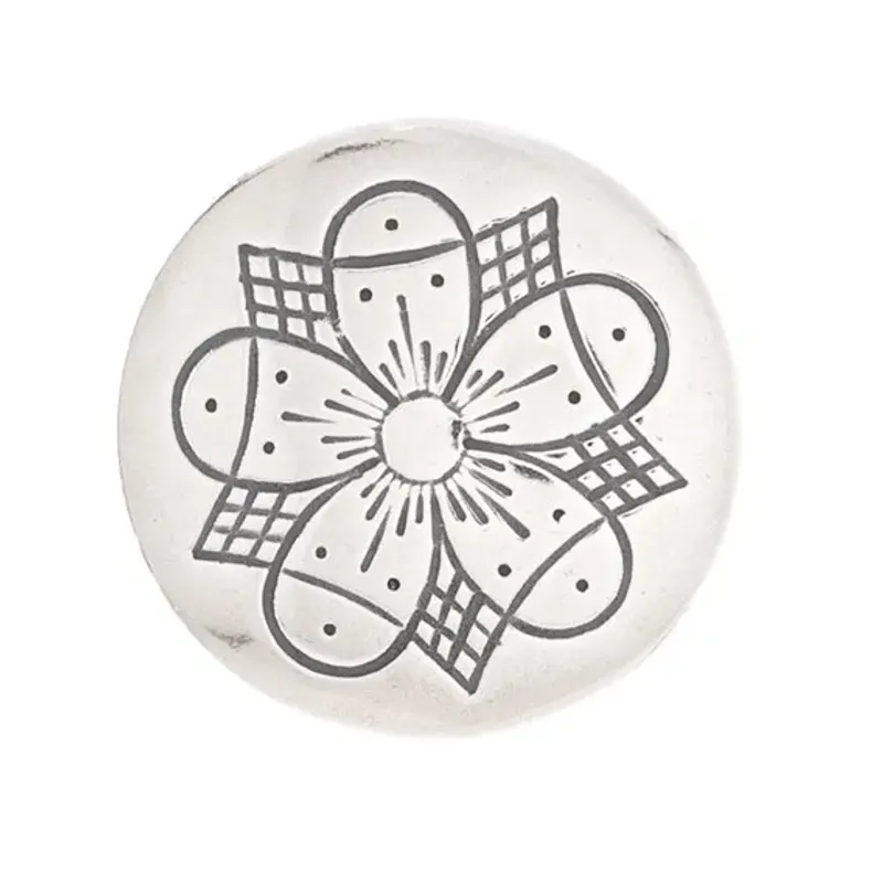 Knapp Buskerud 581 108 kløver, oksidert, lang hempe