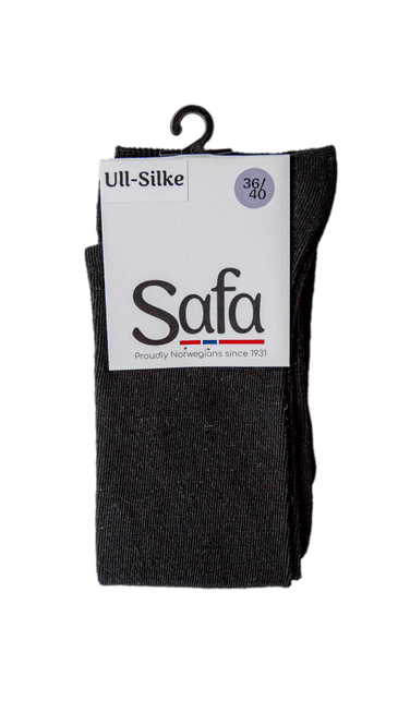 Hovedbilde Exclusive knestrømper dame svart ull/silke