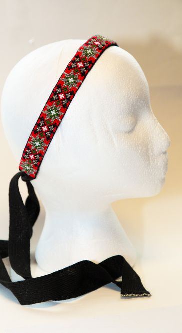 Hovedbilde Hårbånd med perler og brodering -009