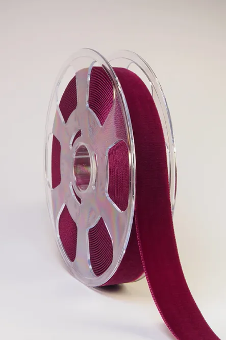 Hovedbilde Fløyelsbånd 9 mm mørk rosa