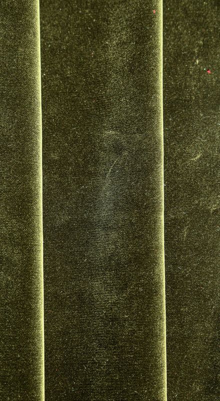 Bomullsfløyel, mosegrønn 60cm x 150cm