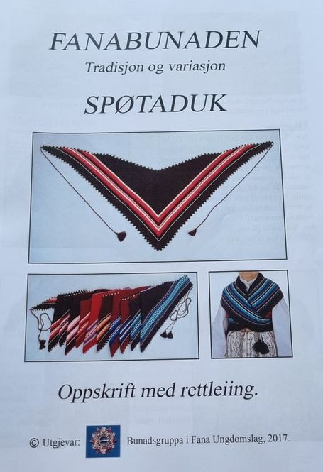 Hovedbilde Hefte med oppskrift til spøtaduk Fana dame bunad