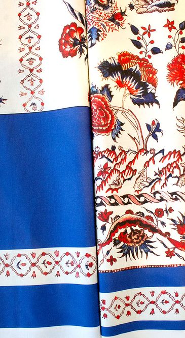 Hovedbilde Bomull forklè stoff, mønstret